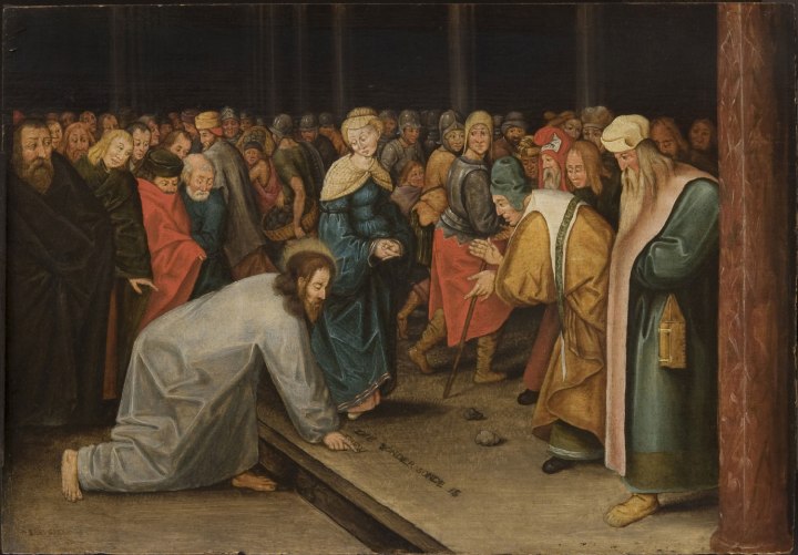 brueghel_ii2c_pieter_-_christ_and_the_woman_taken_in_adultery_1600